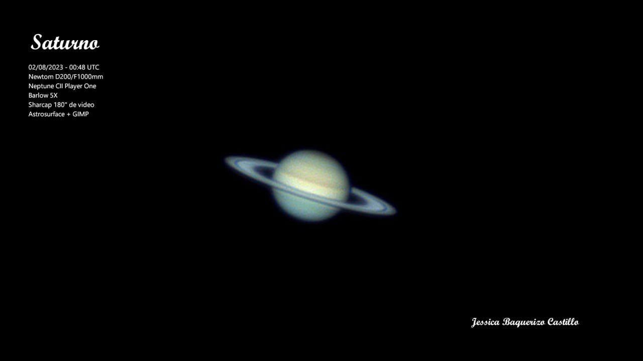 El planeta saturno rodeado por un anillo